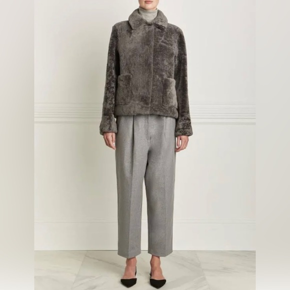 GREY SHEARLING COAT***Pologeorgis****Med. $3800 - Picture 2 of 7